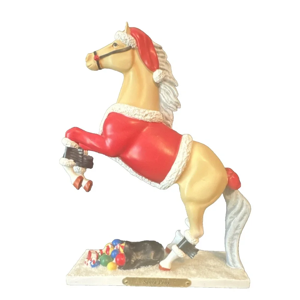 Trail of Painted Ponies Santa Pony Resin Figurine Holiday Collectible Horse 2014